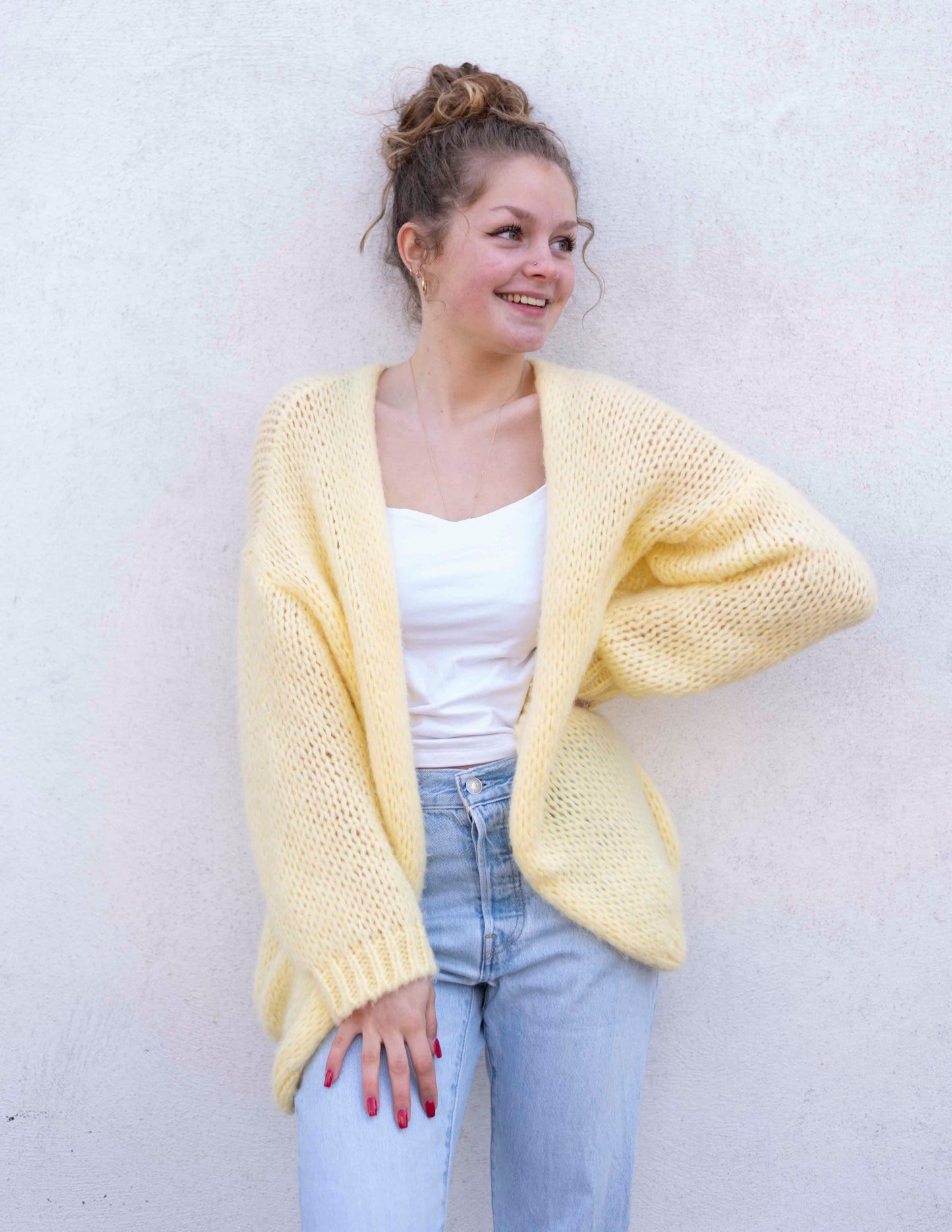 JADE KNITTED VEST | SOFT YELLOW