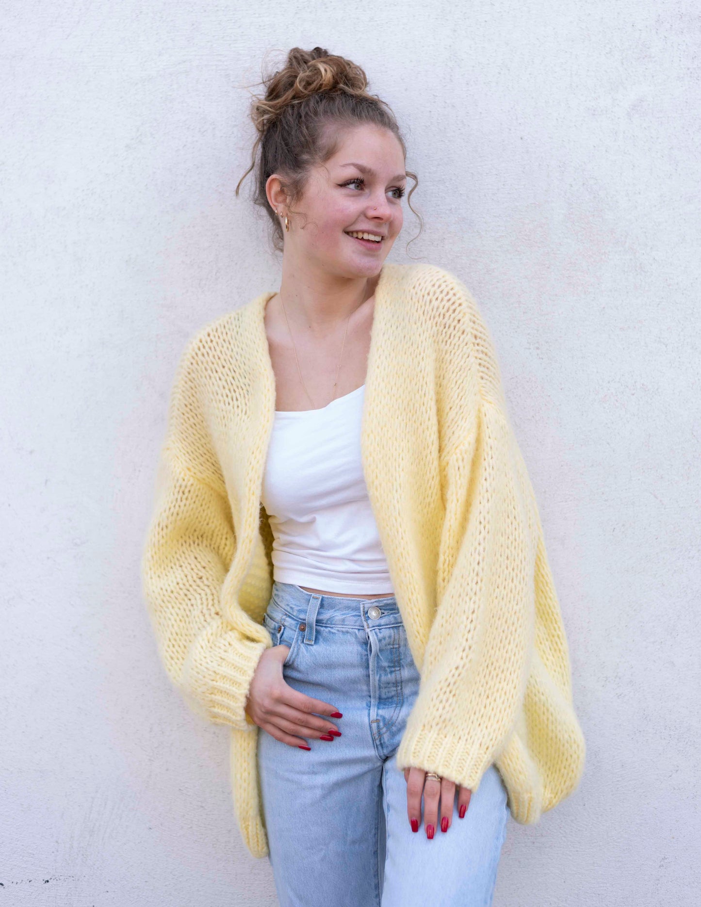 JADE KNITTED VEST | SOFT YELLOW